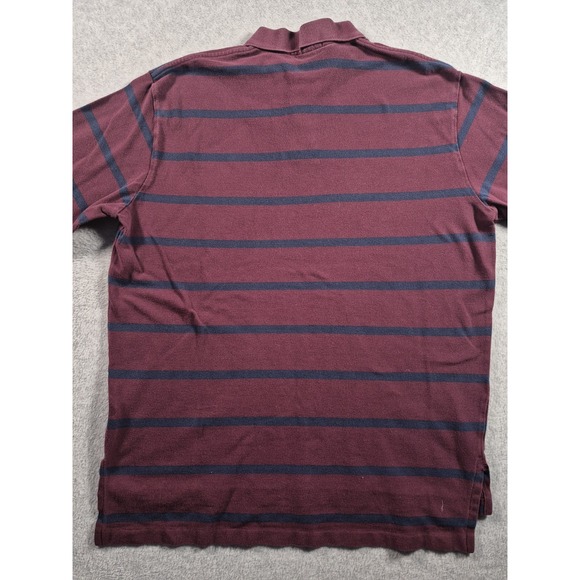 Polo Ralph Lauren Striped Rugby Long Sleeve Shirt Mens Large 90s Preppy - Picture 7 of 7